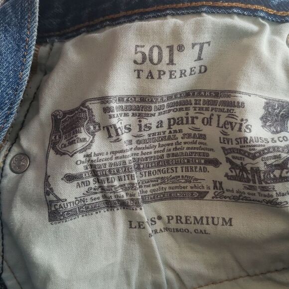 Levi’s 501 XX Jeans Womens 30 Blue Straight Leg Raw Hem Boyfriend Denim - Picture 5 of 10